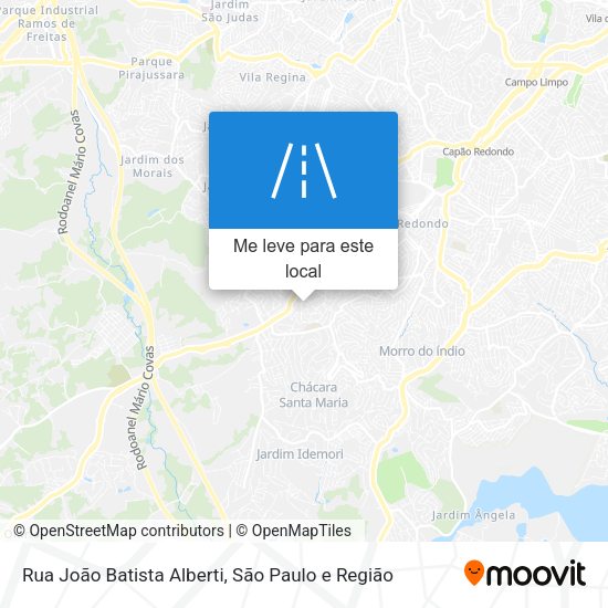 Rua João Batista Alberti mapa