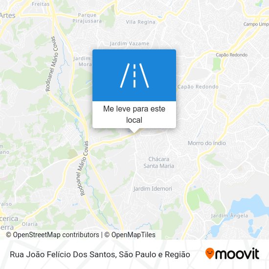 Rua João Felício Dos Santos mapa