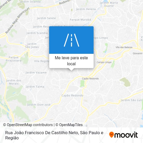 Rua João Francisco De Castilho Neto mapa