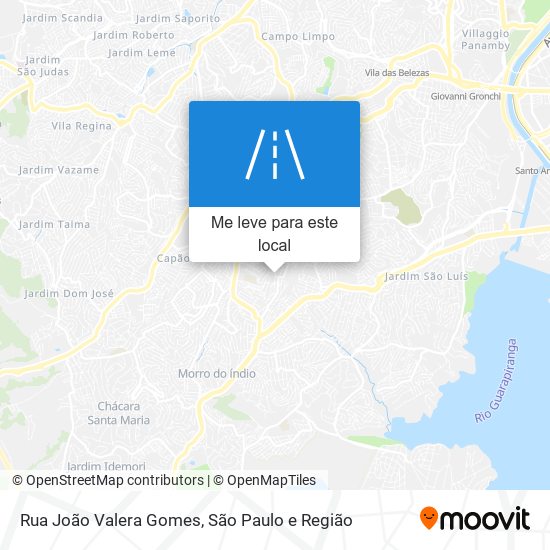 Rua João Valera Gomes mapa