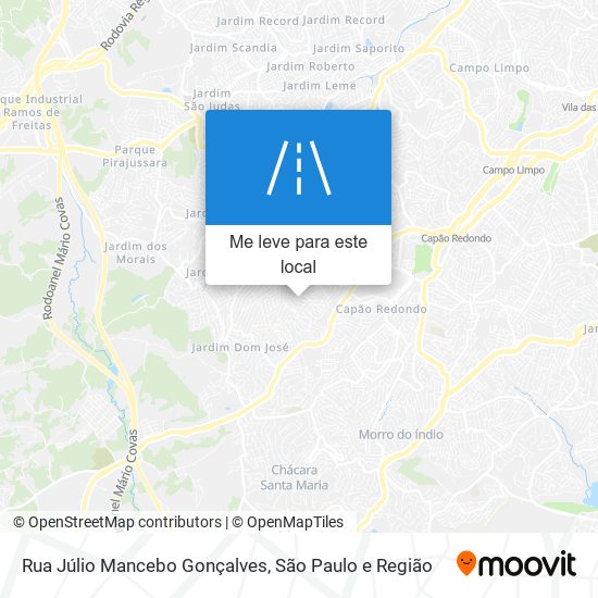 Rua Júlio Mancebo Gonçalves mapa