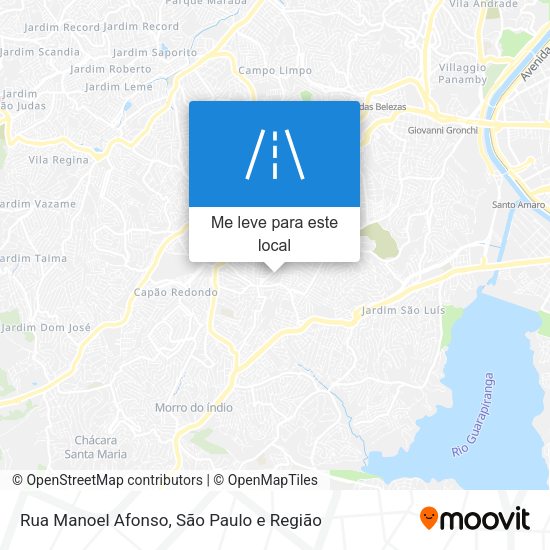Rua Manoel Afonso mapa