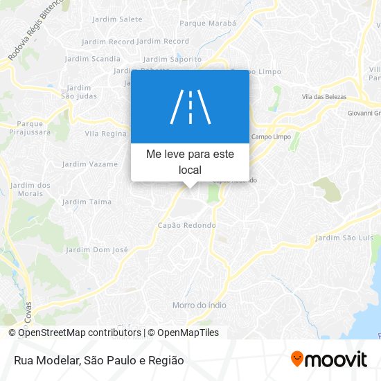 Rua Modelar mapa