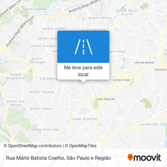 Rua Mário Batista Coelho mapa