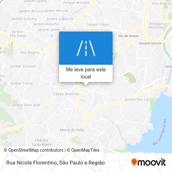 Rua Nicola Florentino mapa