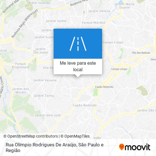 Rua Olímpio Rodrigues De Araújo mapa