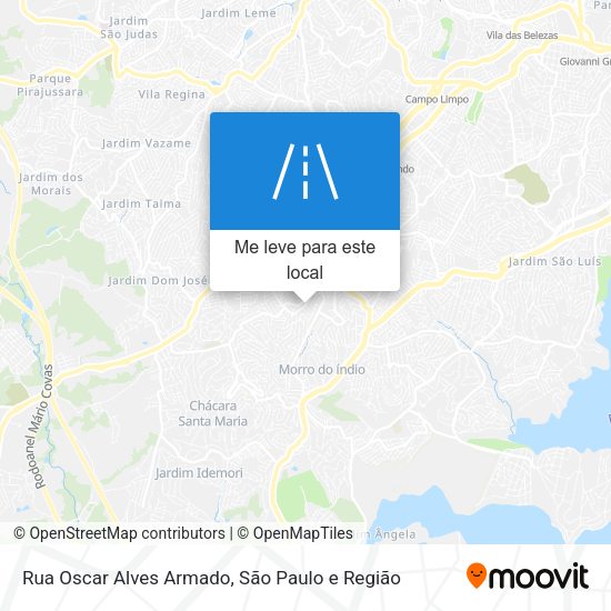 Rua Oscar Alves Armado mapa
