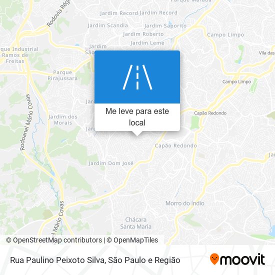 Rua Paulino Peixoto Silva mapa