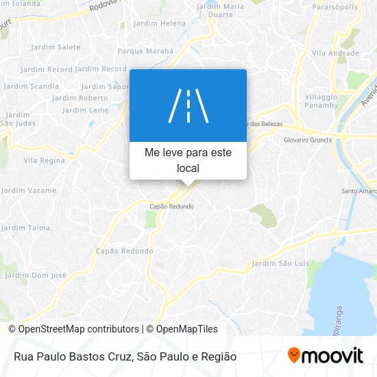 Rua Paulo Bastos Cruz mapa