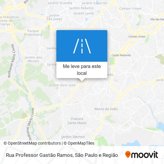 Rua Professor Gastão Ramos mapa