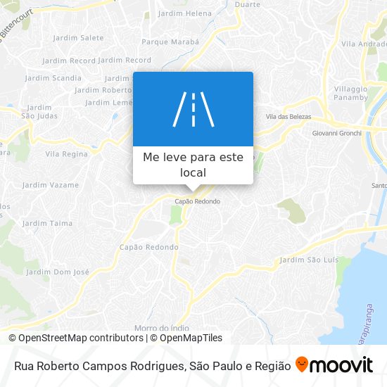 Rua Roberto Campos Rodrigues mapa