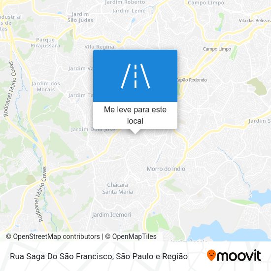 Rua Saga Do São Francisco mapa