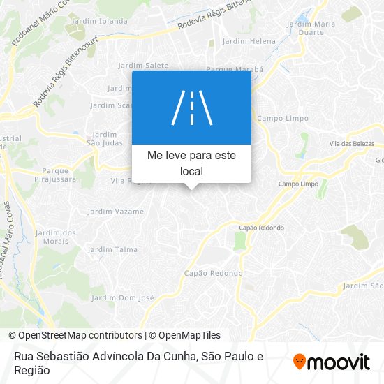 Rua Sebastião Advíncola Da Cunha mapa