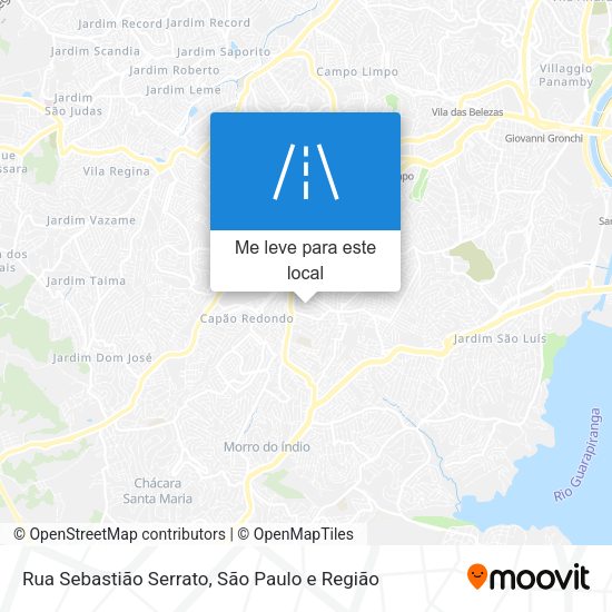 Rua Sebastião Serrato mapa