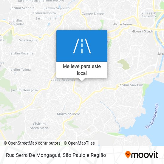 Rua Serra De Mongaguá mapa