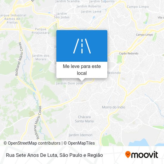 Rua Sete Anos De Luta mapa