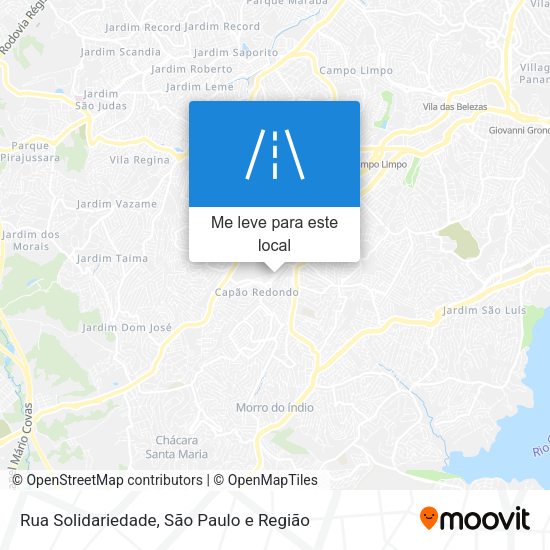 Rua Solidariedade mapa
