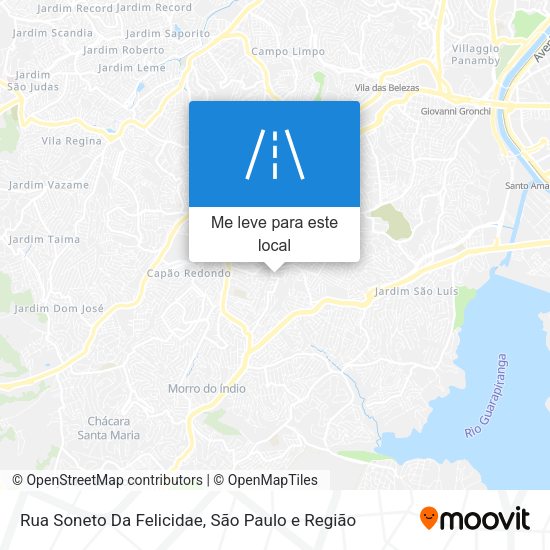 Rua Soneto Da Felicidae mapa