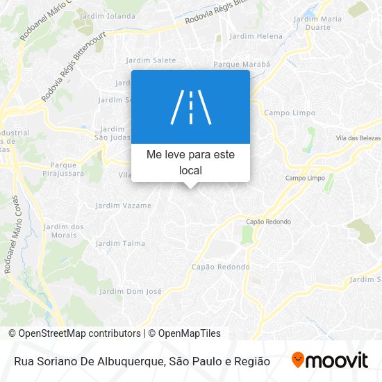Rua Soriano De Albuquerque mapa