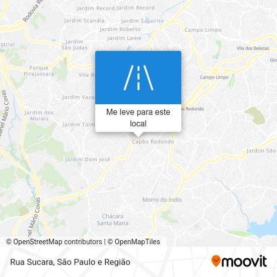 Rua Sucara mapa