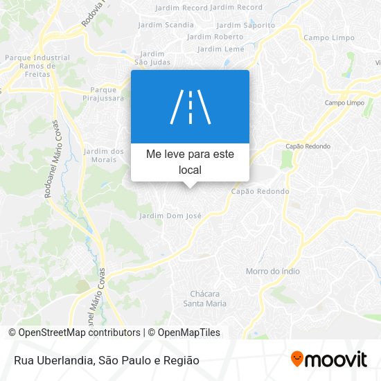 Rua Uberlandia mapa