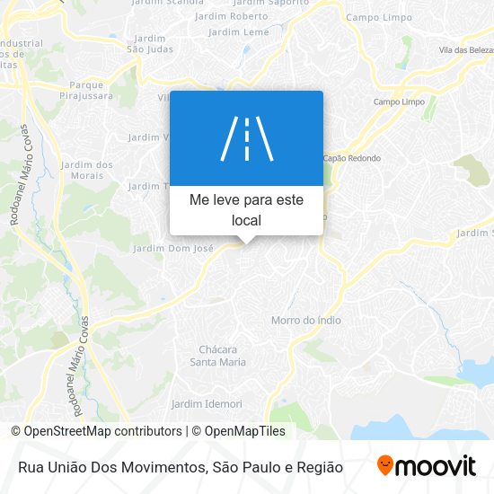 Rua União Dos Movimentos mapa