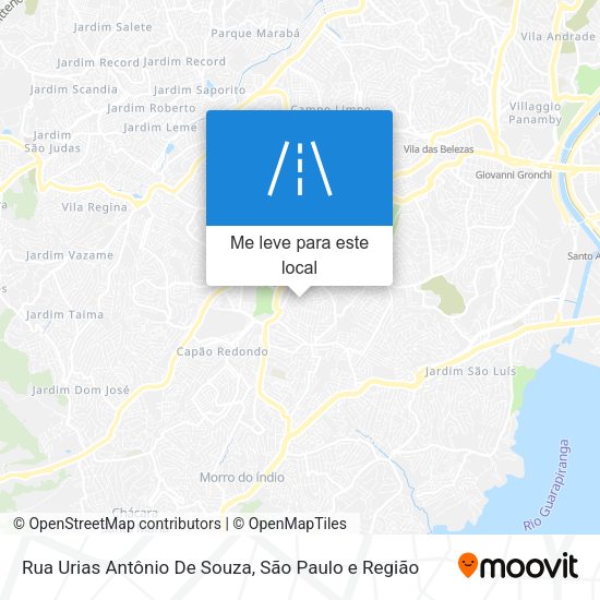 Rua Urias Antônio De Souza mapa