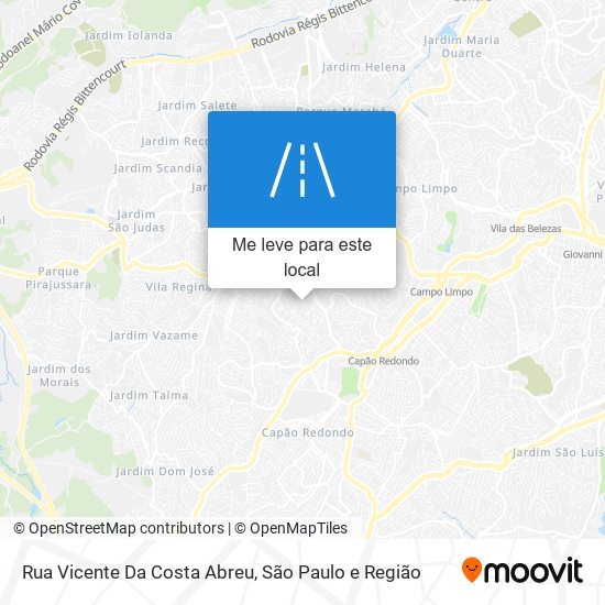 Rua Vicente Da Costa Abreu mapa