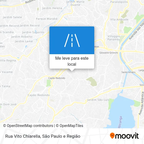 Rua Vito Chiarella mapa