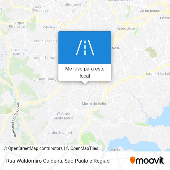 Rua Waldomiro Caldeira mapa