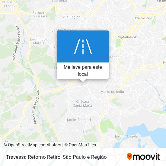 Travessa Retorno Retiro mapa