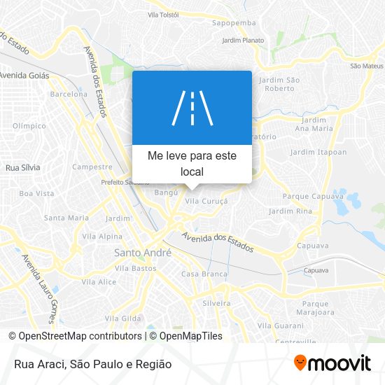 Rua Araci mapa