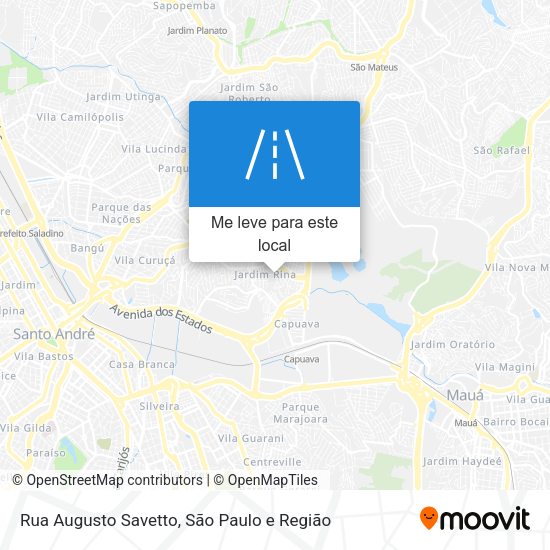 Rua Augusto Savetto mapa