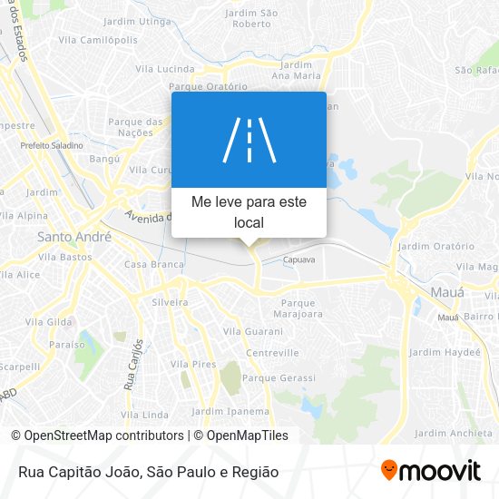 Rua Capitão João mapa