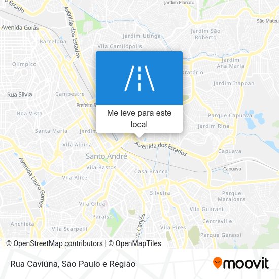 Rua Caviúna mapa