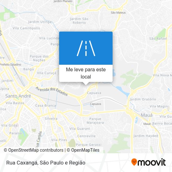 Rua Caxangá mapa