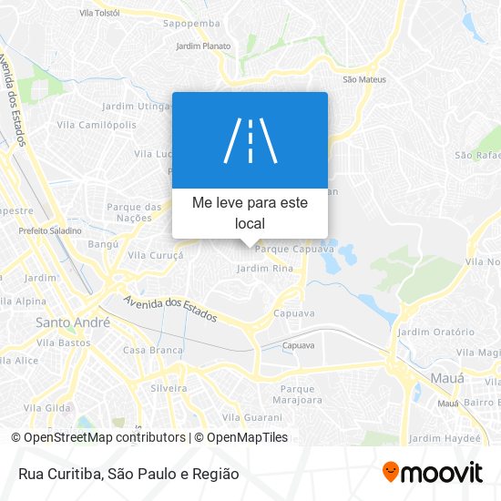 Rua Curitiba mapa