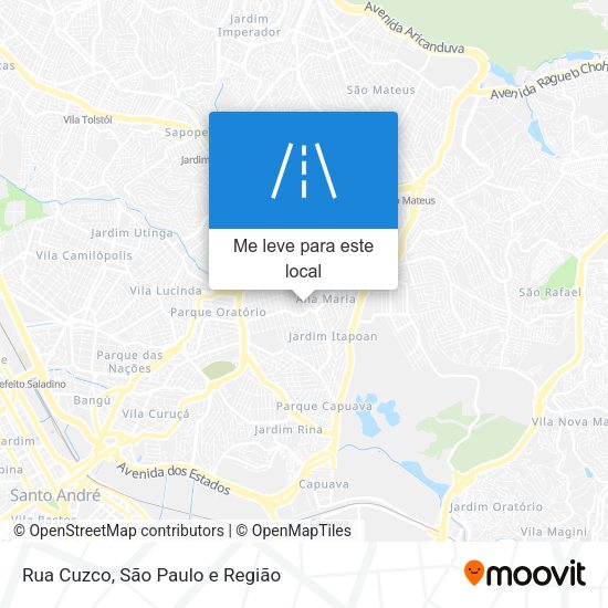 Rua Cuzco mapa
