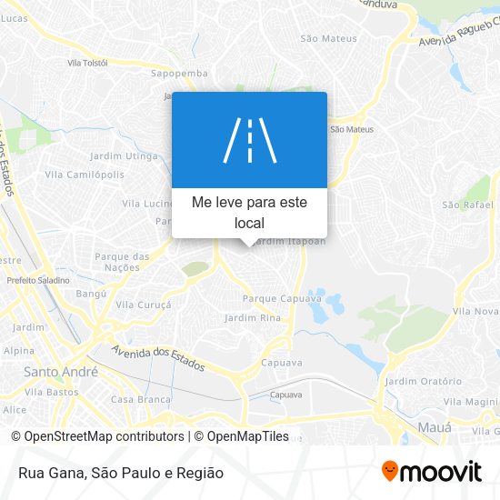 Rua Gana mapa