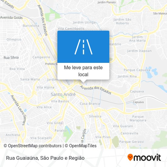 Rua Guaiaúna mapa