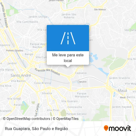 Rua Guapiara mapa