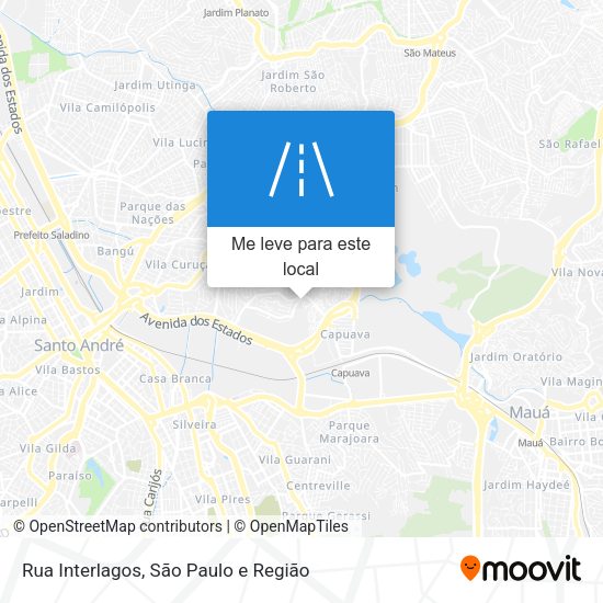 Rua Interlagos mapa
