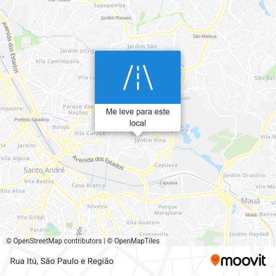 Rua Itú mapa