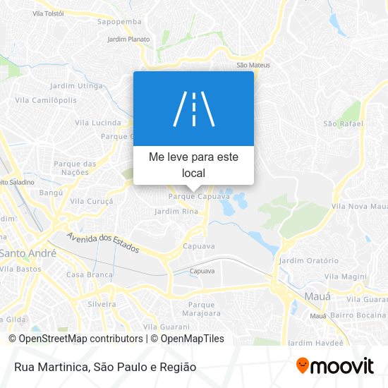 Rua Martinica mapa