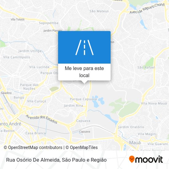 Rua Osório De Almeida mapa
