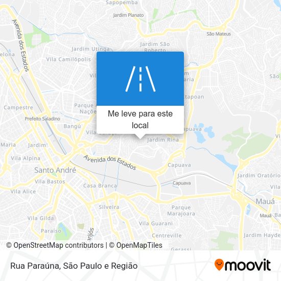 Rua Paraúna mapa