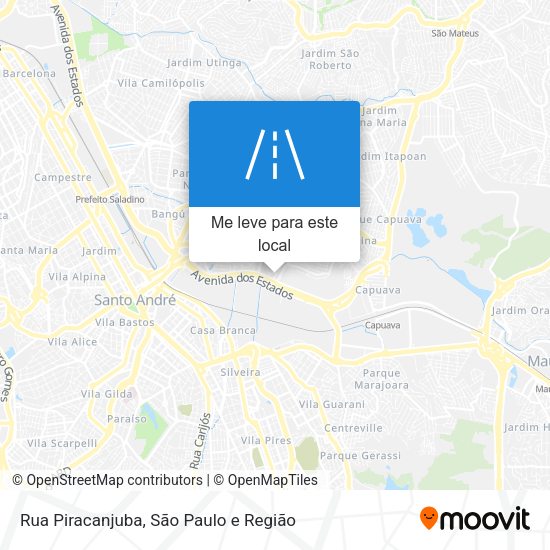 Rua Piracanjuba mapa