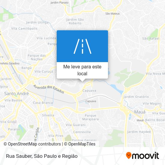 Rua Sauber mapa