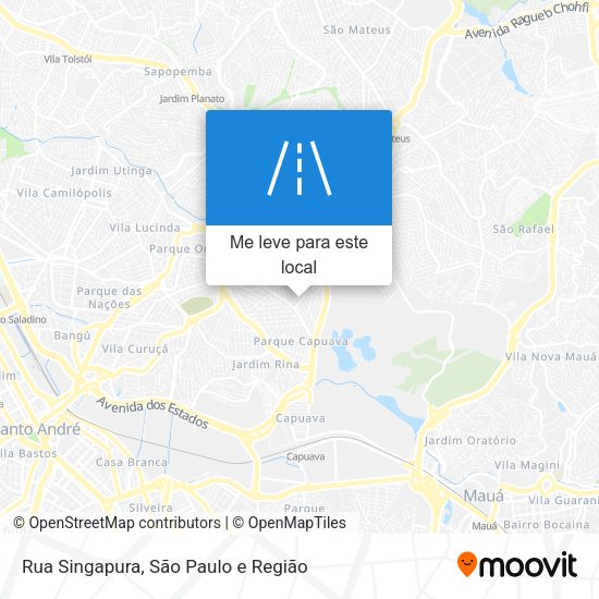 Rua Singapura mapa