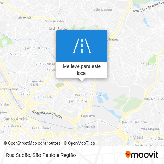 Rua Sudão mapa